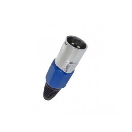 Conector Azul XLR Macho 3...