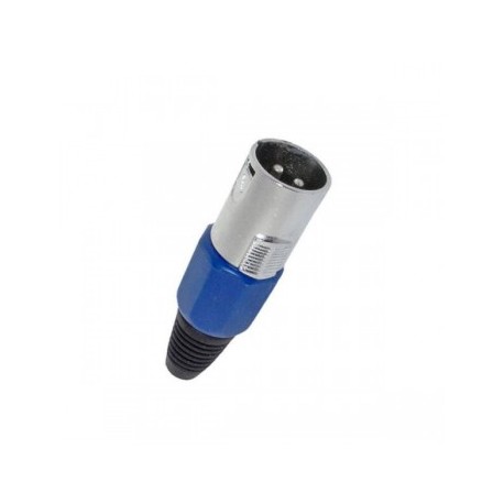 Conector Azul XLR Macho 3...