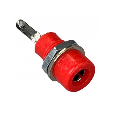 conector jack tipo banana rojo