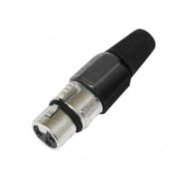 Conector Negro XLR Hembra 3...