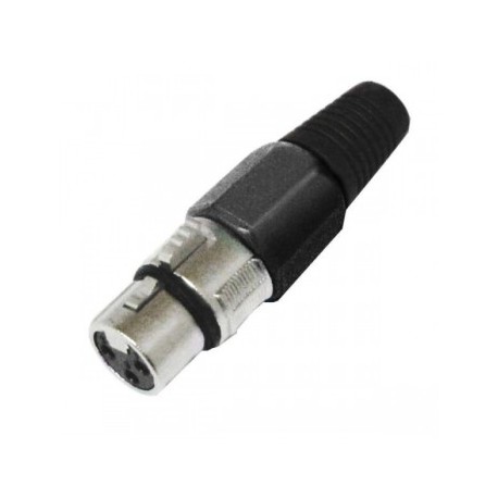 Conector Negro XLR Hembra 3...