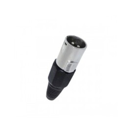 Conector Negro XLR Macho 3...