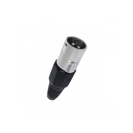 Conector Negro XLR Macho 3...