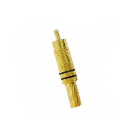 Conector RCA macho de metal...