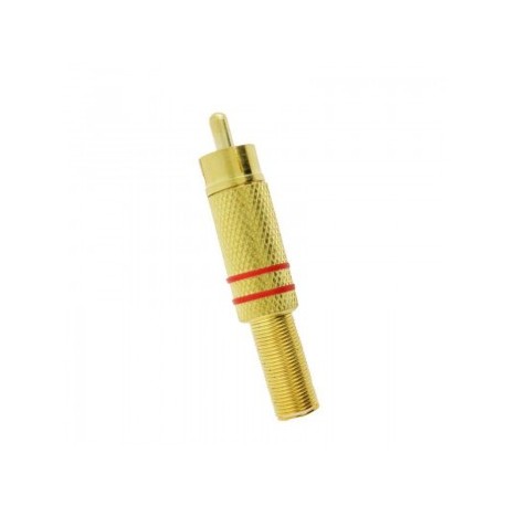 Conector RCA macho de metal...