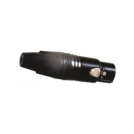 Jack Canon 3 Pin Negro Con...