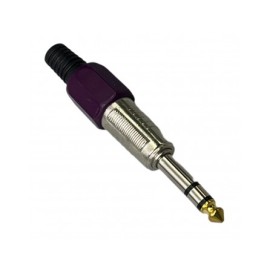 Plug Morado  6,3mm estéreo...