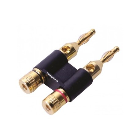 Plug NEGRO Doble Banana...