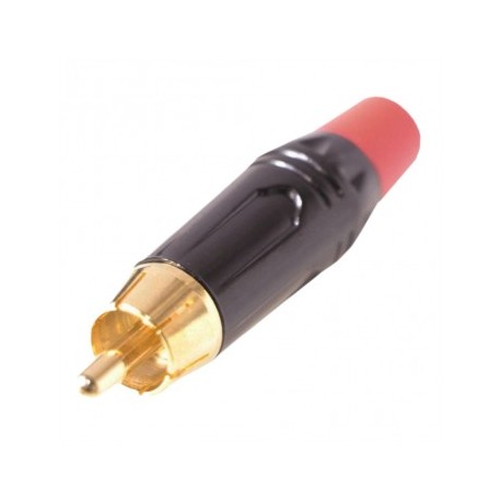 Plug RCA Metal Negro Dorado...