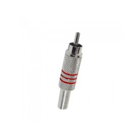 PLUG RCA METÁLICO CON RESORTE
