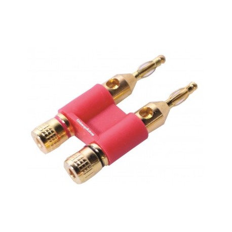 Plug ROJO Doble Banana...