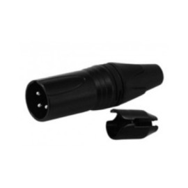 Plug Tipo Canon 3 Pin Negro...