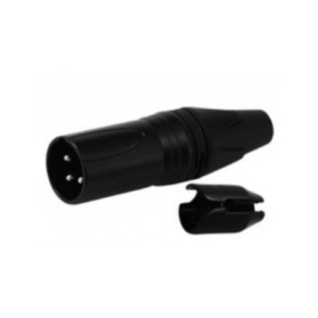 Plug Tipo Canon 3 Pin Negro...