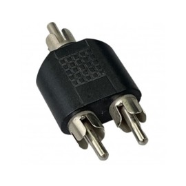 Adaptador de 2 plug RCA a 1...
